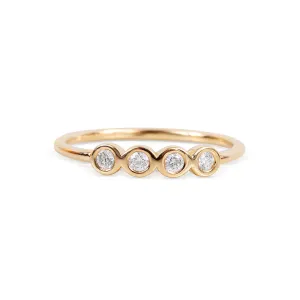 FOUR DIAMOND STACKING RING
