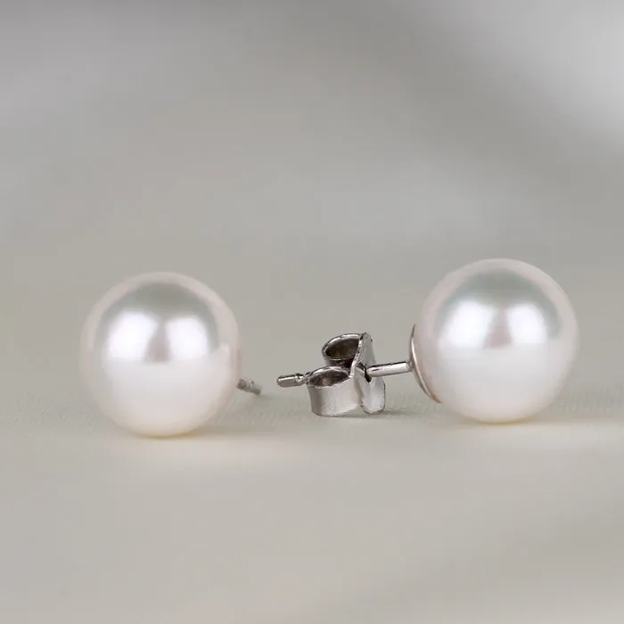 Freshwater Pearl Stud Earrings 7-7.5mm