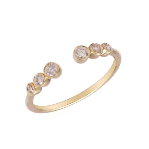 FREYA DIAMOND OPEN STACKING RING
