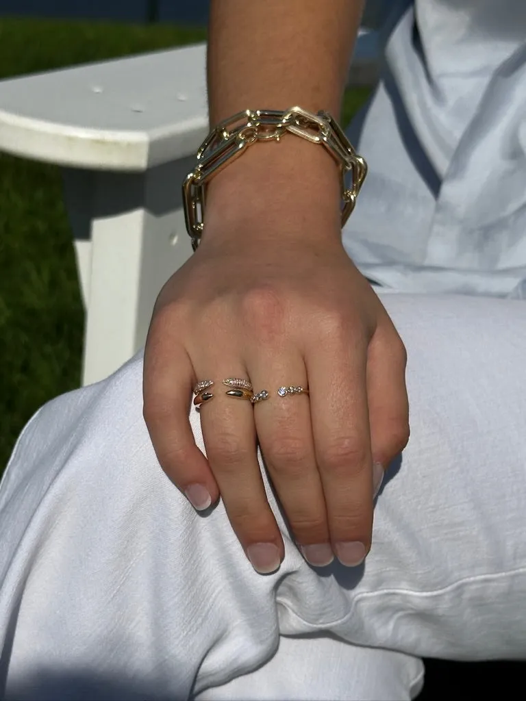 FREYA DIAMOND OPEN STACKING RING