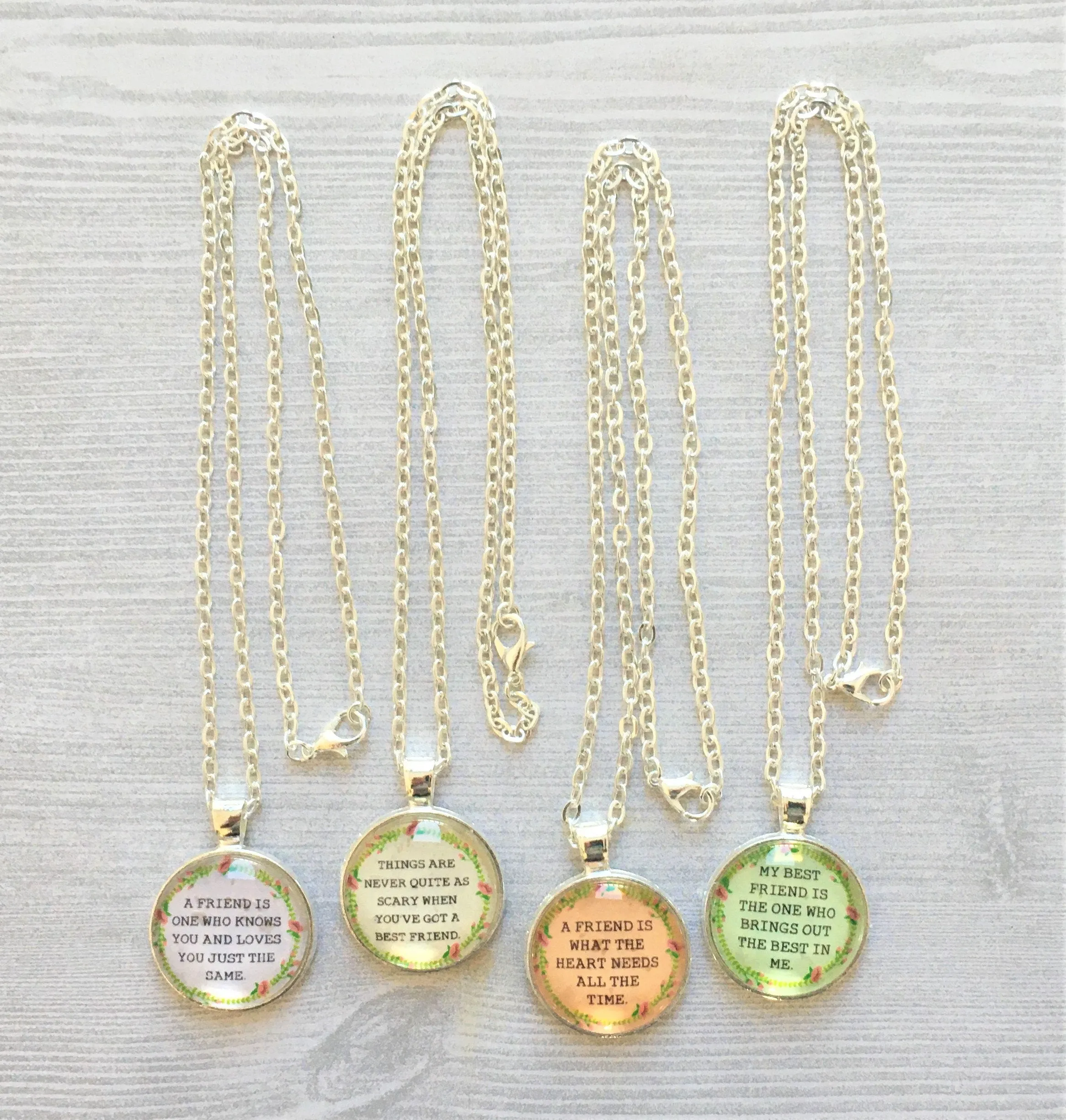 Friend Themed Necklaces