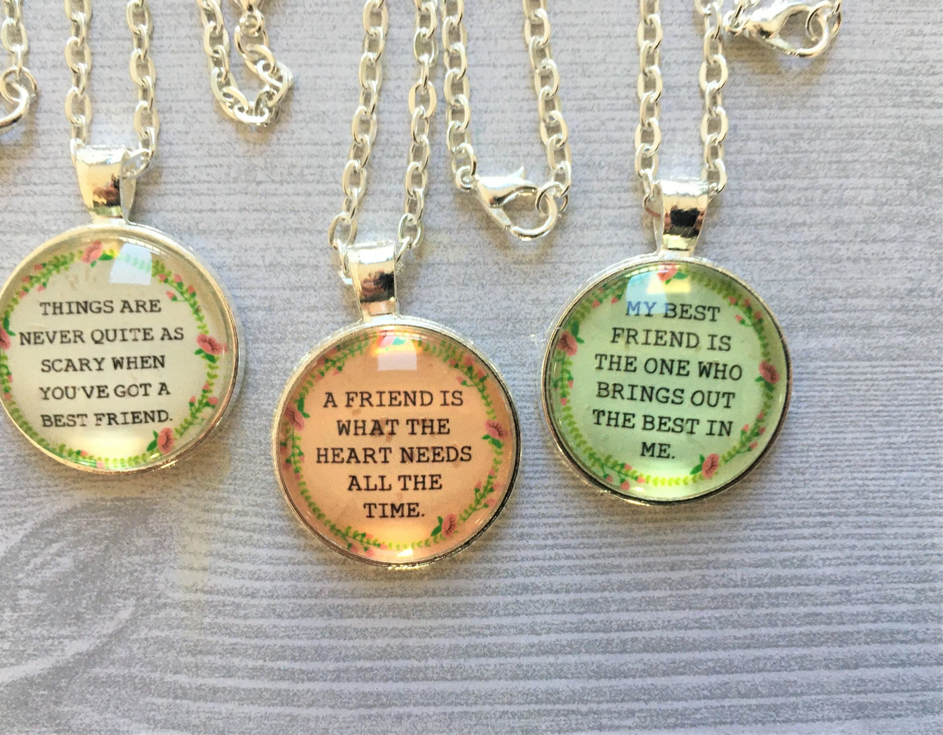 Friend Themed Necklaces