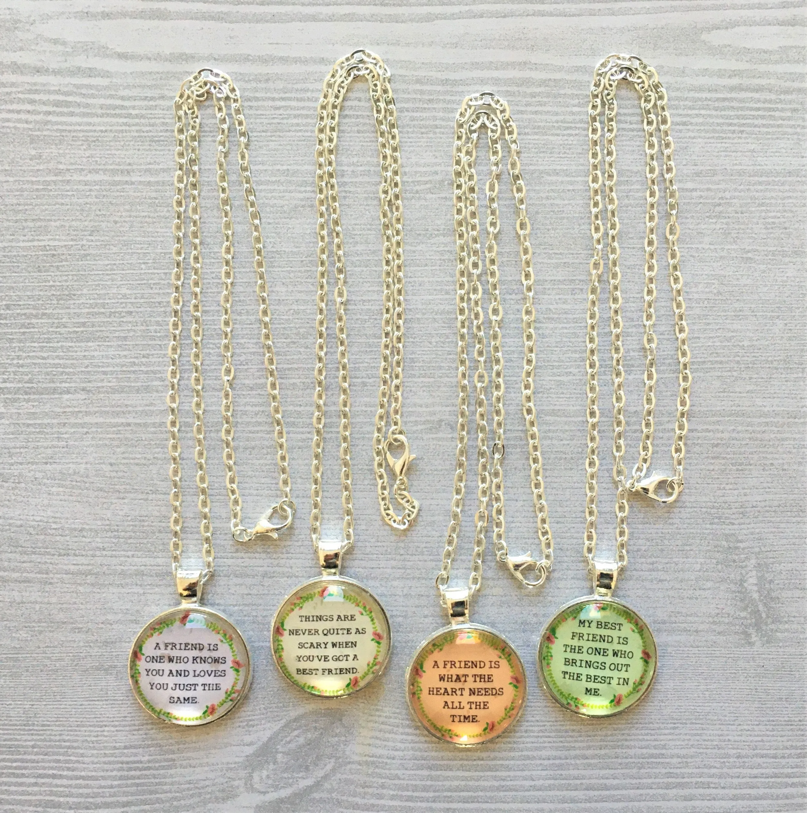 Friend Themed Necklaces