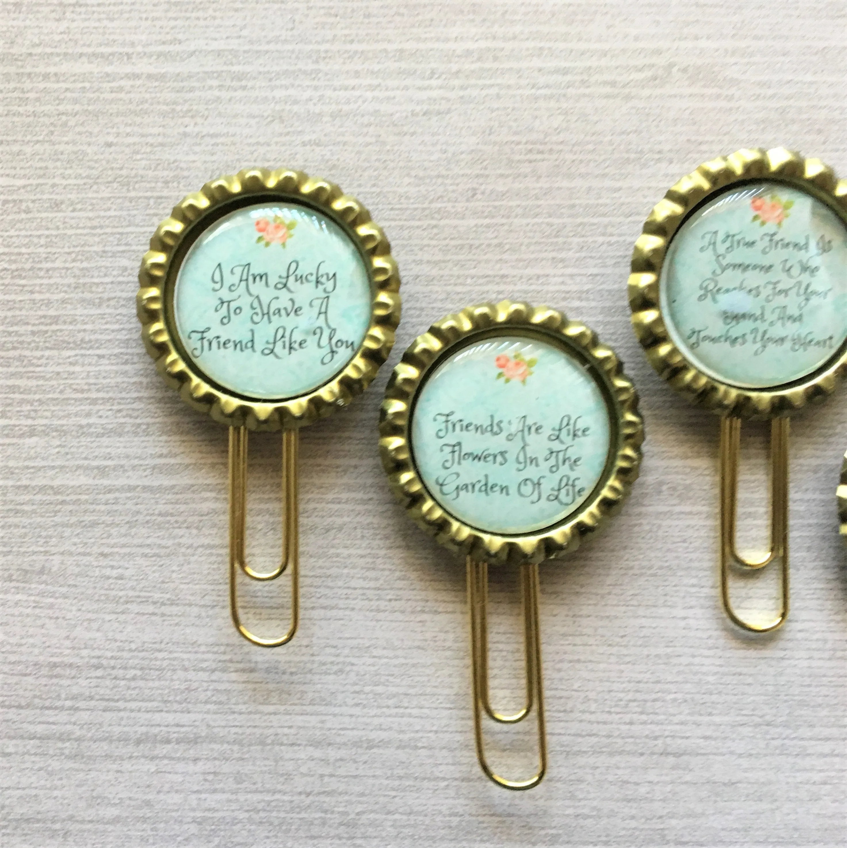 Friend Themed Planner Clips, Set of 5