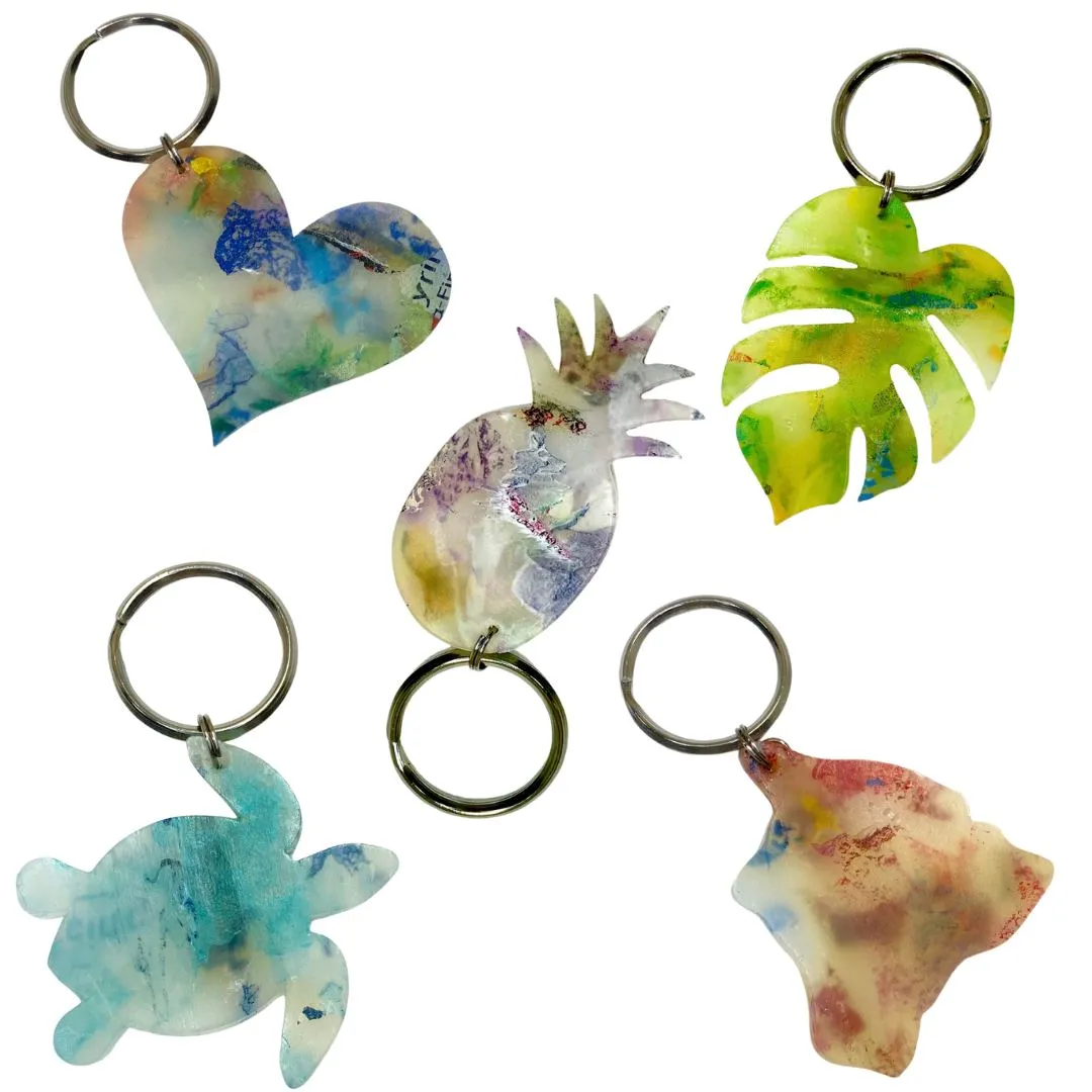 Fused Plastic Keyrings