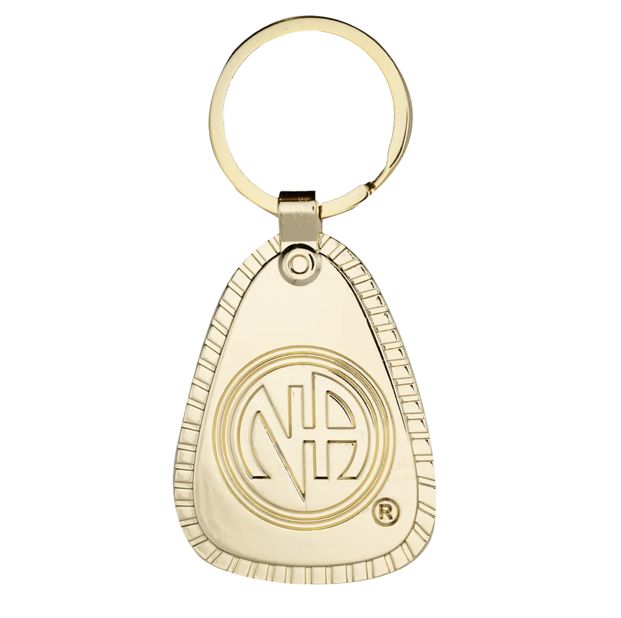 G043. Key Chain: NA Gold Metal