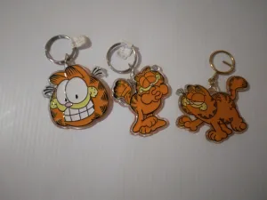 Garfield Enesco Keychains lot of 3