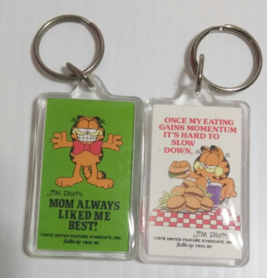 Garfield Keychains lot of 2