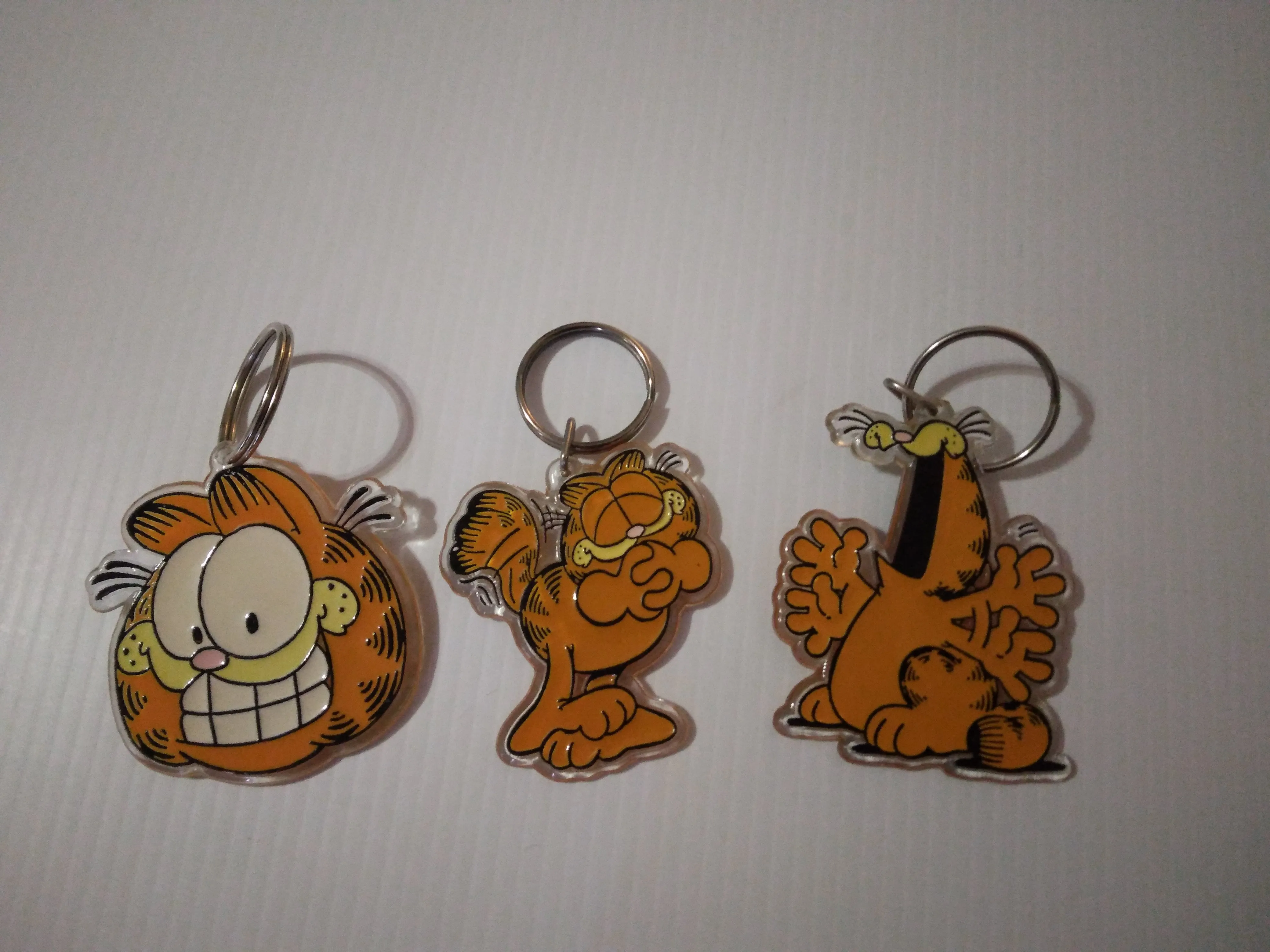 Garfield Keychains Lot of 3