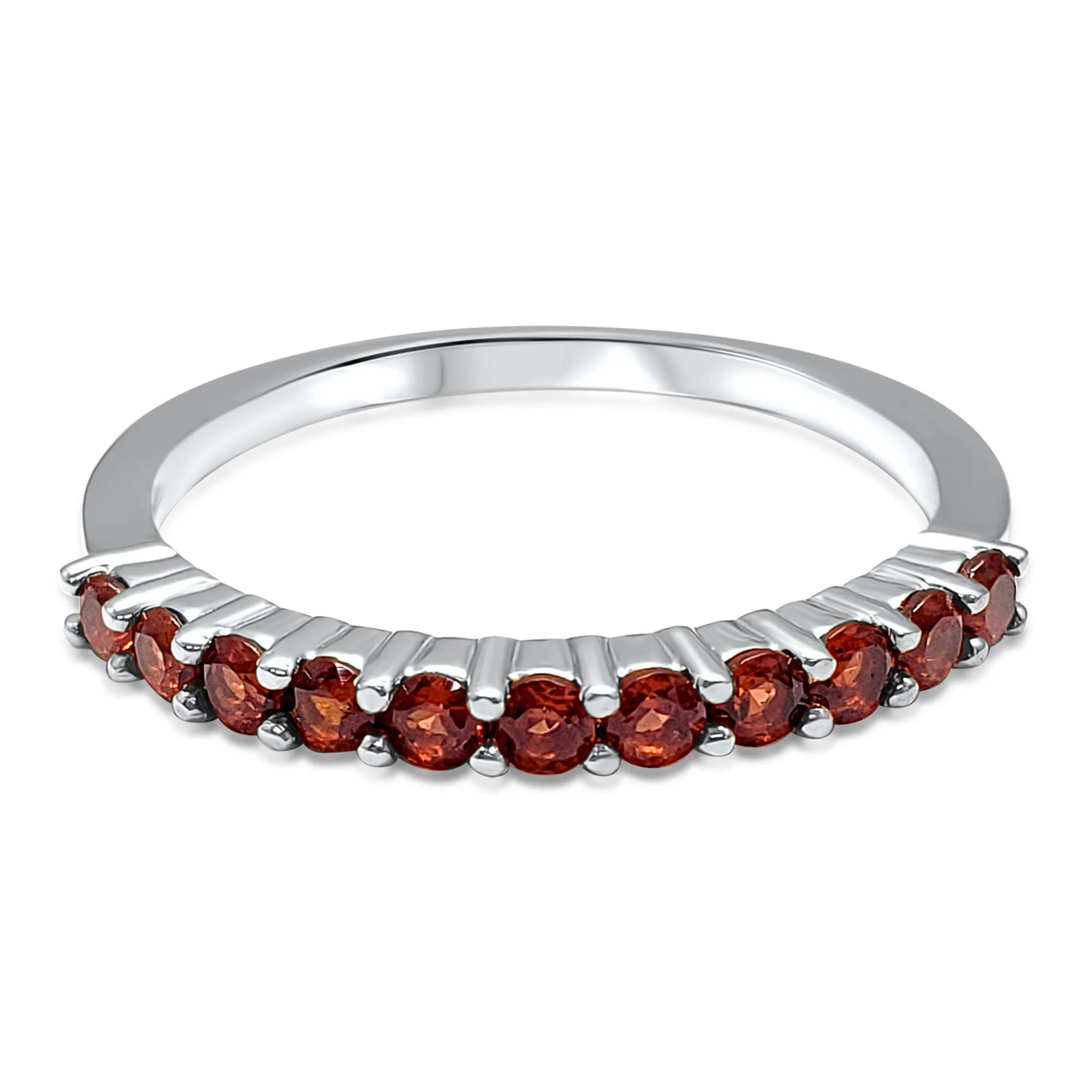 Garnet Gemstone Ring 14k Solid Rose Gold 14k Yellow Gold Gold 14k White Gold January Birthstone Zodiac Micro Pave Band