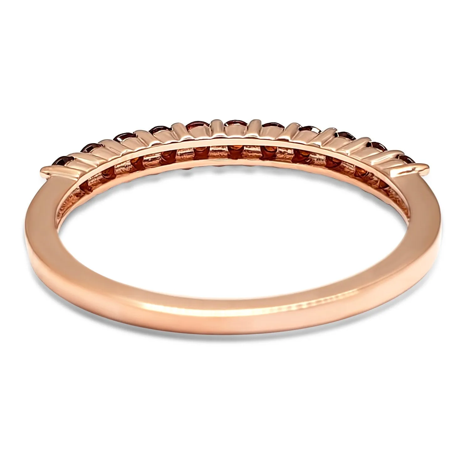 Garnet Gemstone Ring 14k Solid Rose Gold 14k Yellow Gold Gold 14k White Gold January Birthstone Zodiac Micro Pave Band