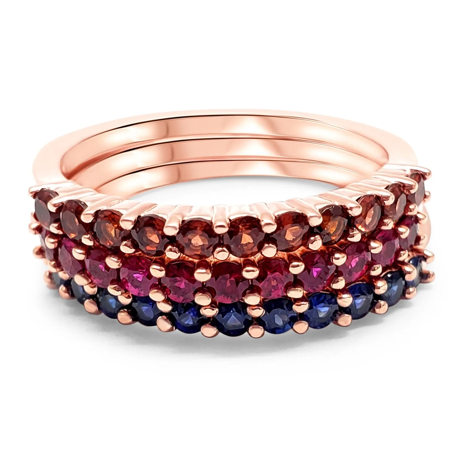 Garnet Gemstone Ring 14k Solid Rose Gold 14k Yellow Gold Gold 14k White Gold January Birthstone Zodiac Micro Pave Band