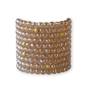 Gemstone Bracelet-Copper Agate, 6mm