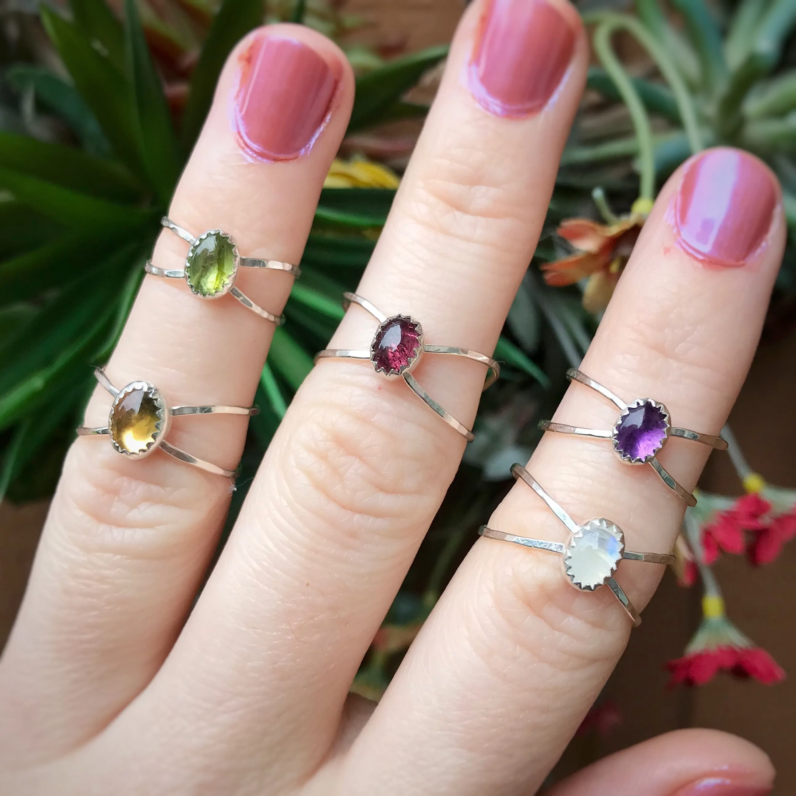 Gemstone Equinox Ring / Made to Order
