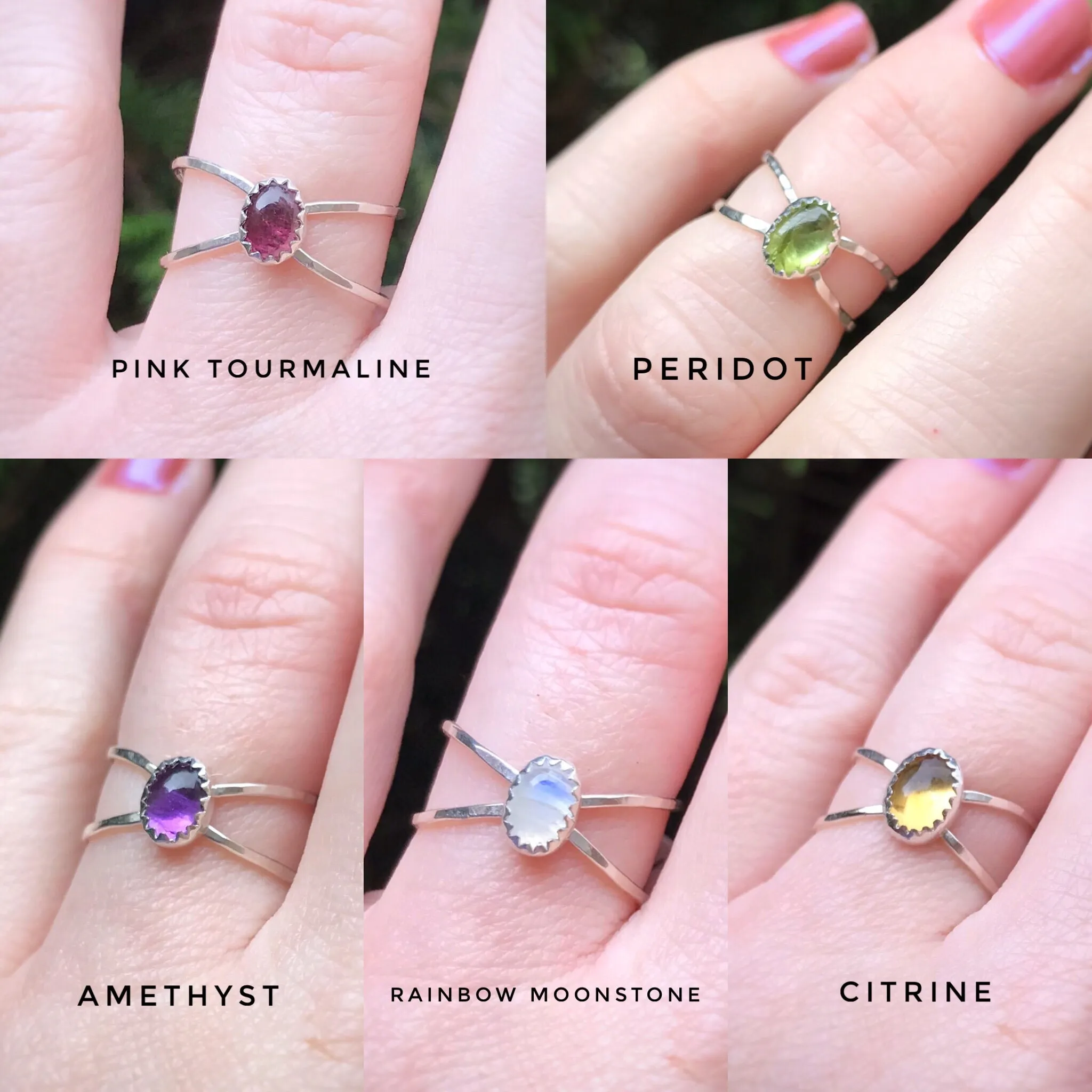 Gemstone Equinox Ring / Made to Order