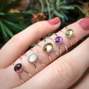 Gemstone Equinox Ring / Made to Order