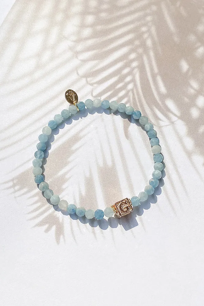 Gemstone Monogram Bracelet