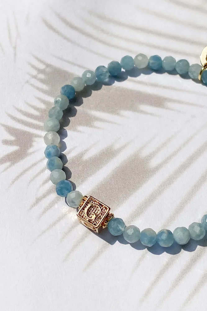 Gemstone Monogram Bracelet