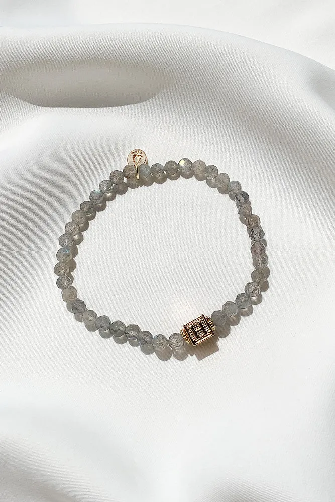 Gemstone Monogram Bracelet