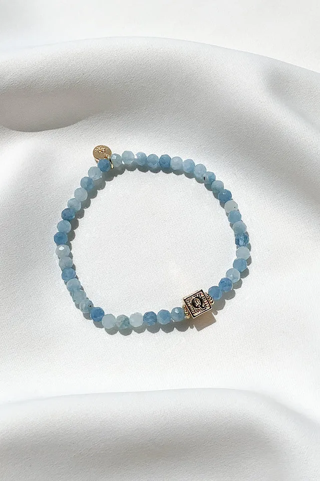 Gemstone Monogram Bracelet