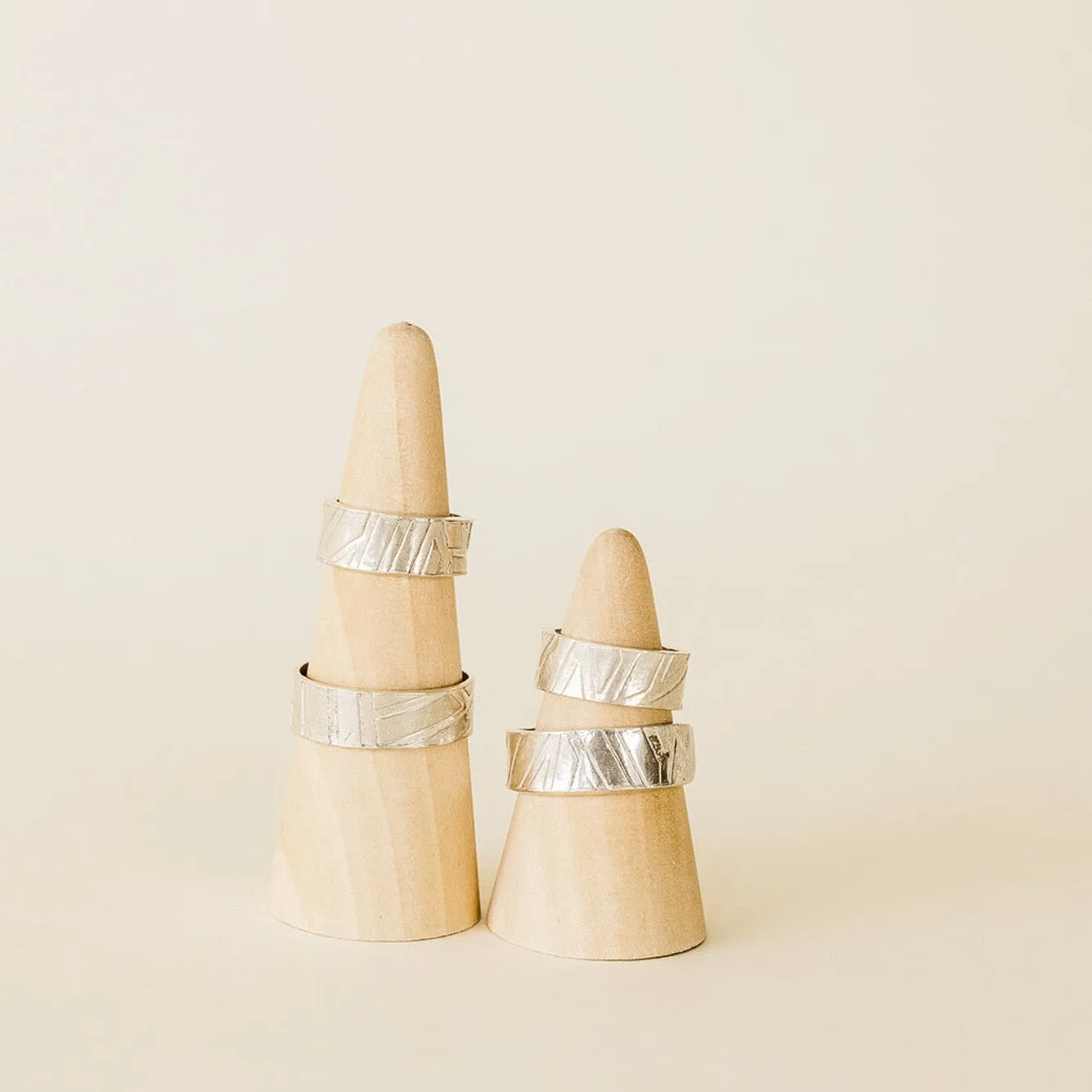 Geometric Pattern Sterling Silver Ring