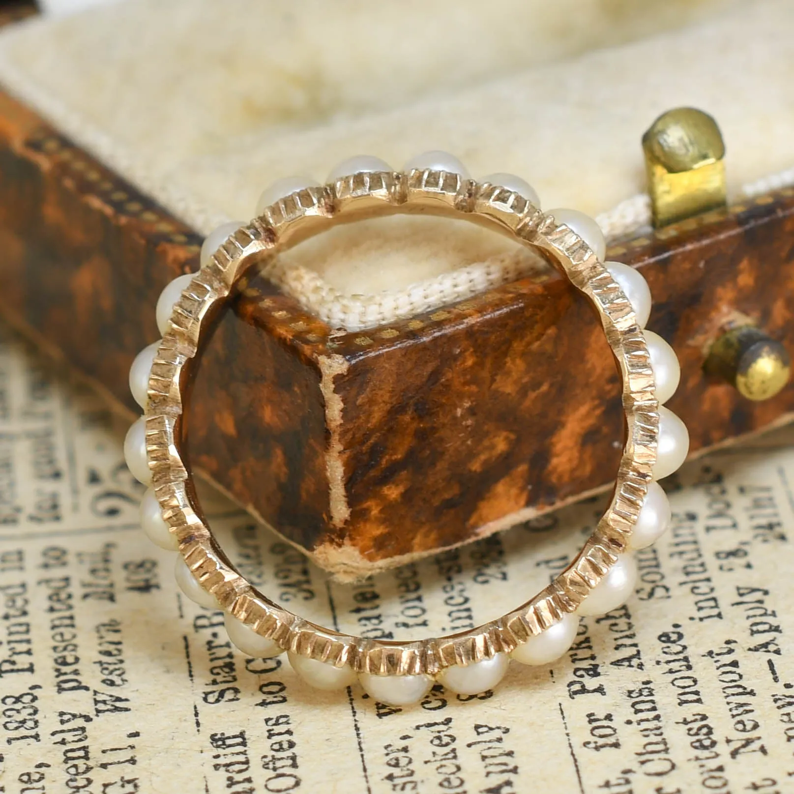 Georgian Pearl Eternity Ring