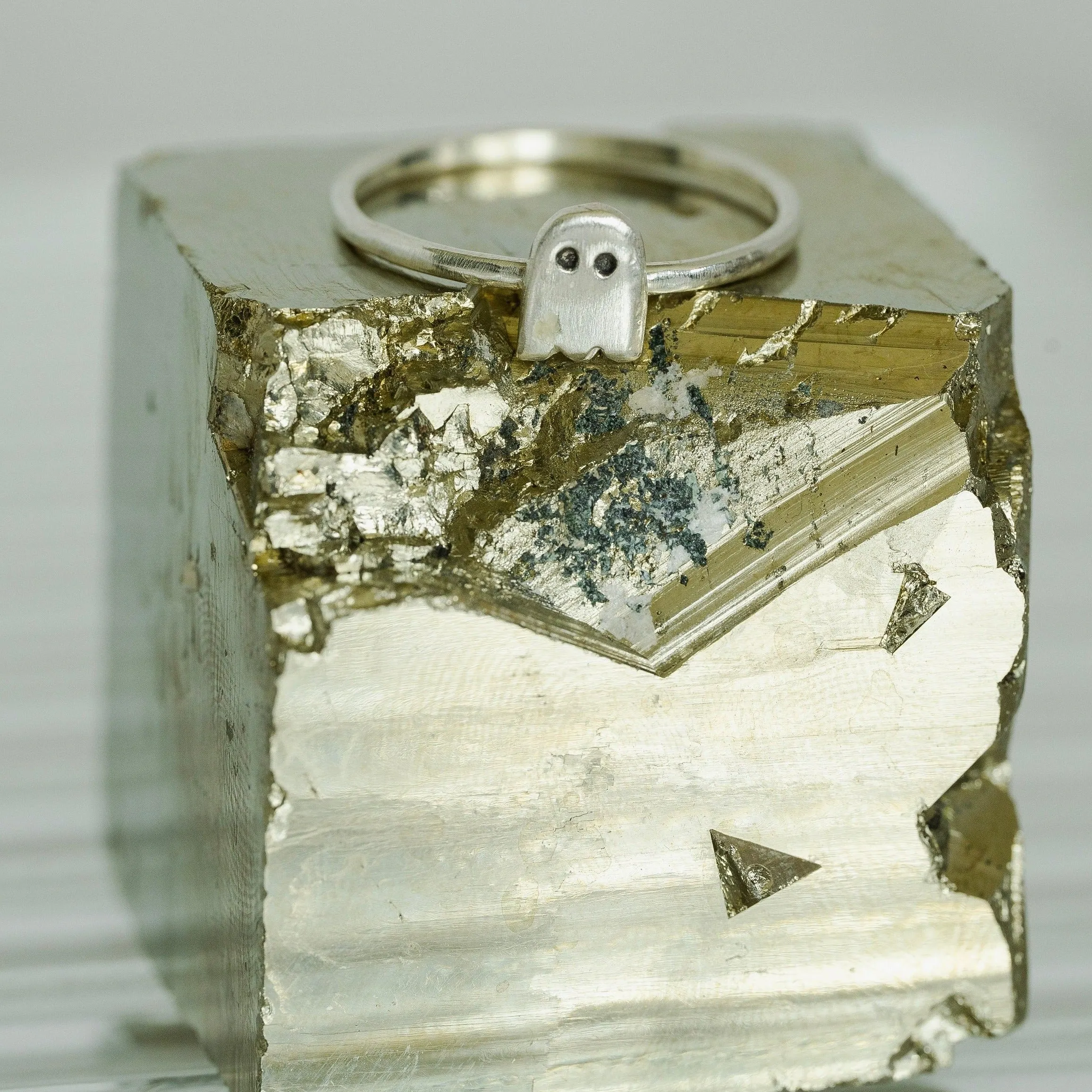 Ghost Stacking Ring in Sterling Silver