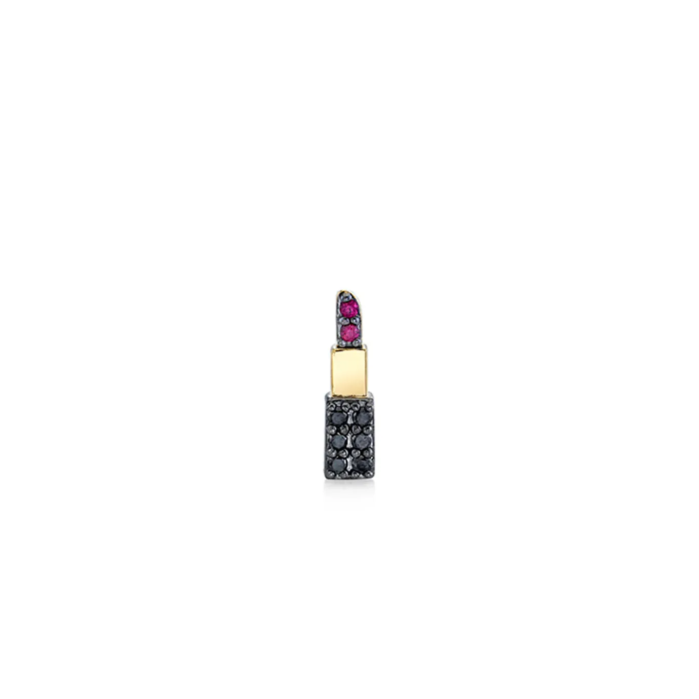 Gold & Diamond Lipstick Stud