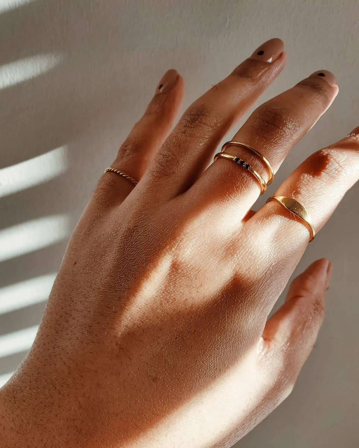 Gold Mini Signet Ring