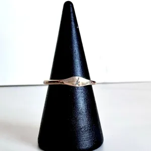 Gold Signet Initial Ring - 14kt Gold Filled Nickel Free (Hypoallergenic)