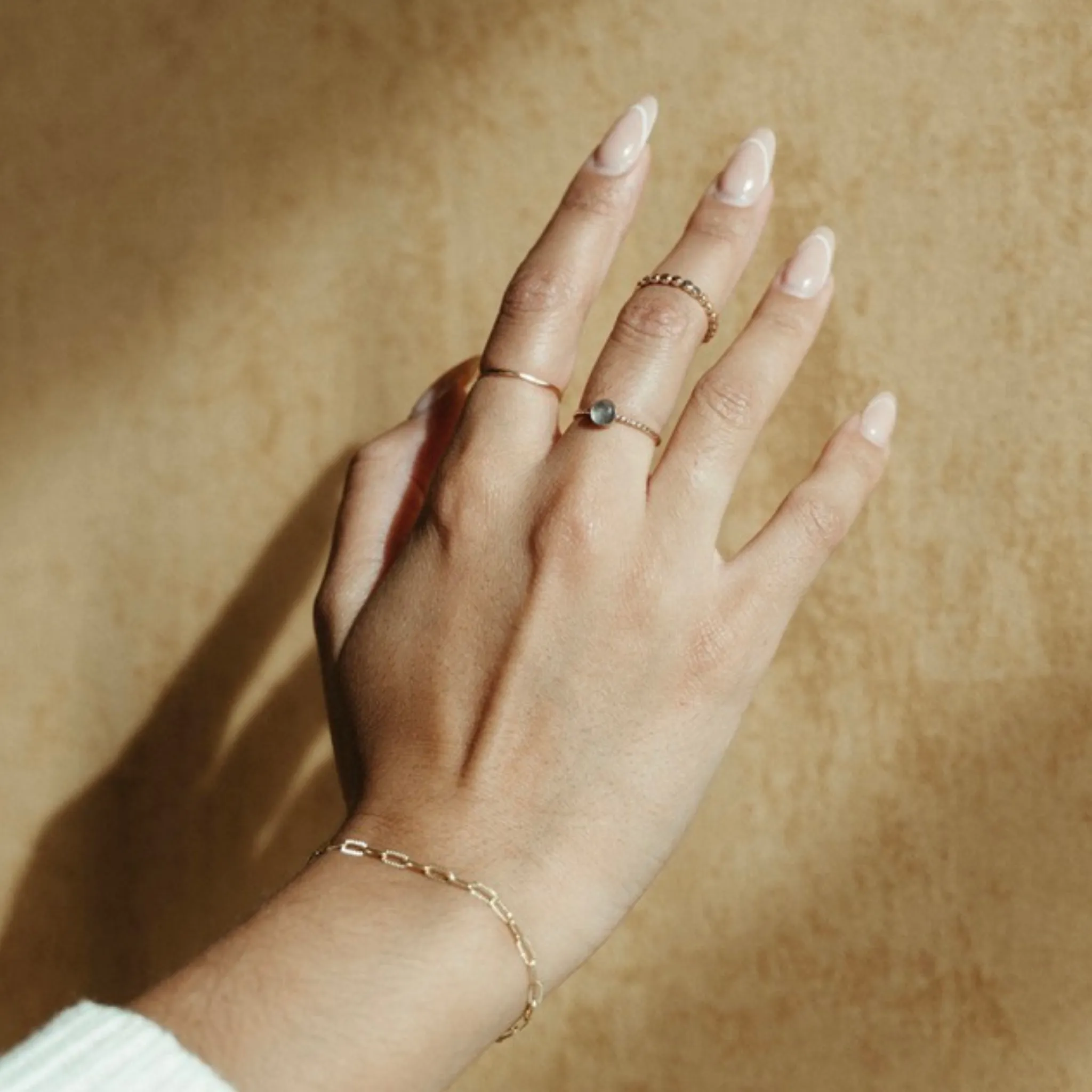 Gold Solitaire Gemstone Ring