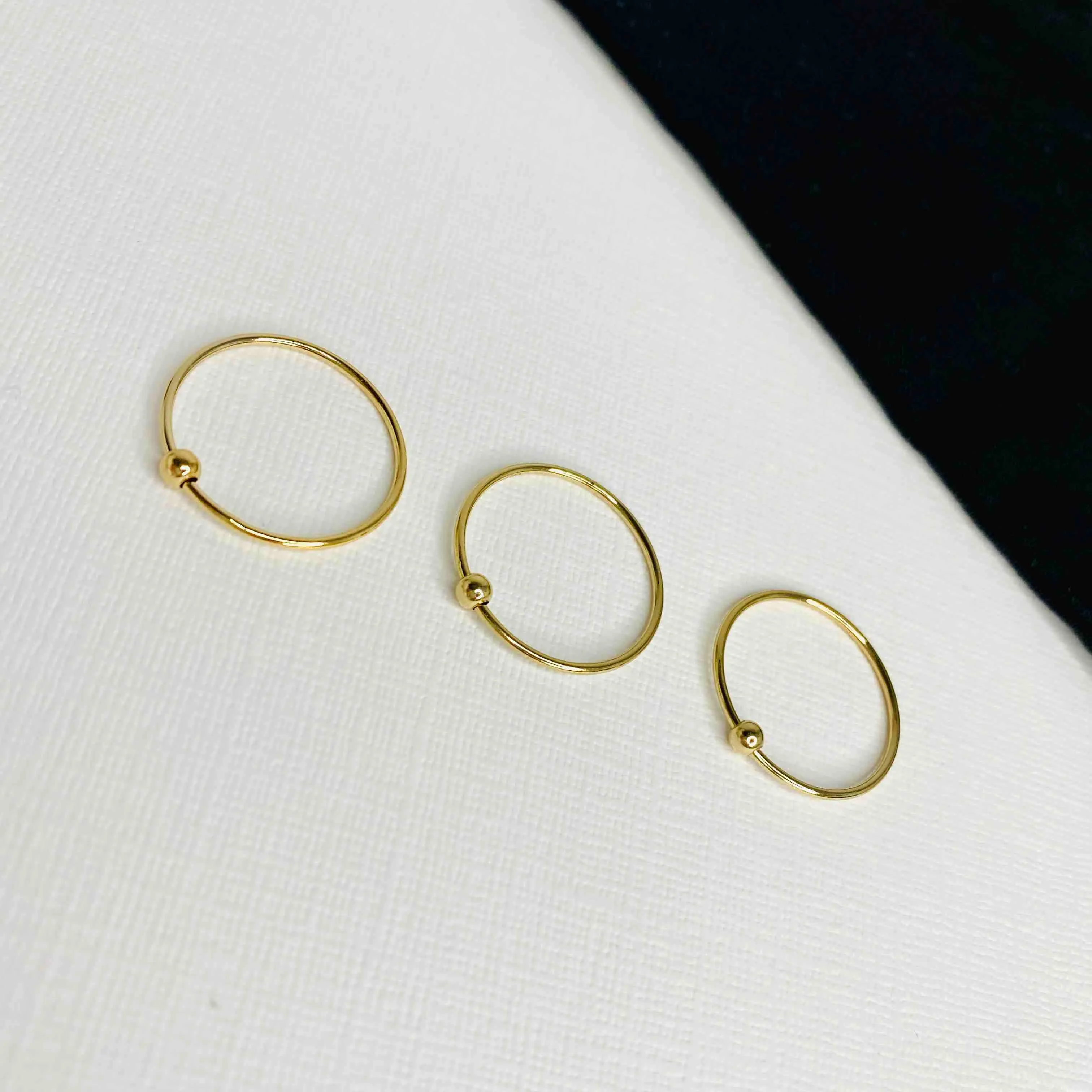 Gold Spinner Bead Ring: A Stylish Solution for Anxiety and Stress Relief