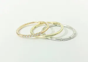 Gold Stacked Ring Set
