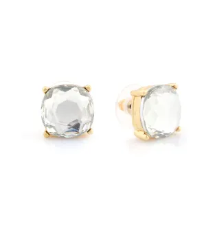 GOLD WHITE CRYSTAL STUD  EARRINGS #ADX6800050 (SHAD6)