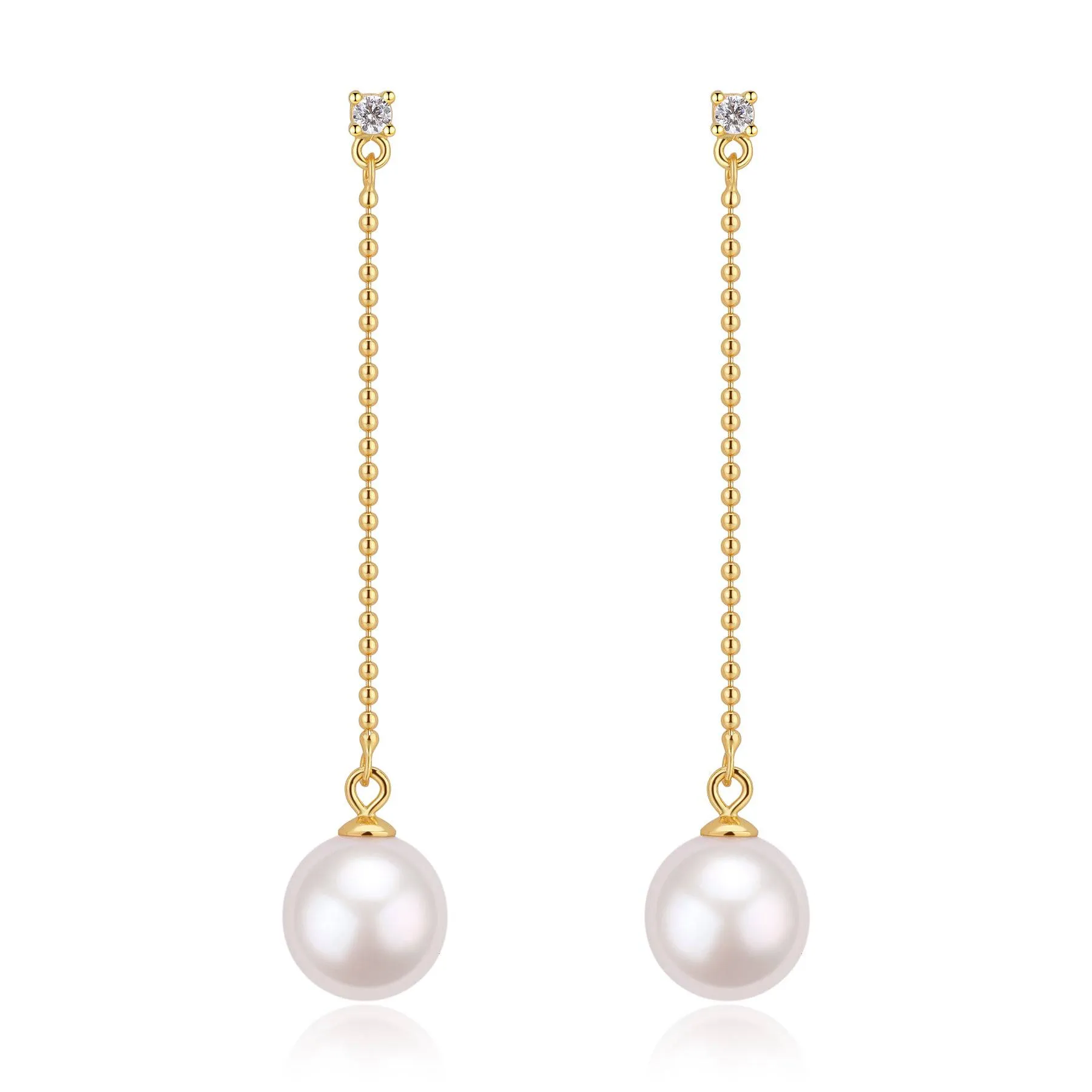Grace Pearl Long Earrings