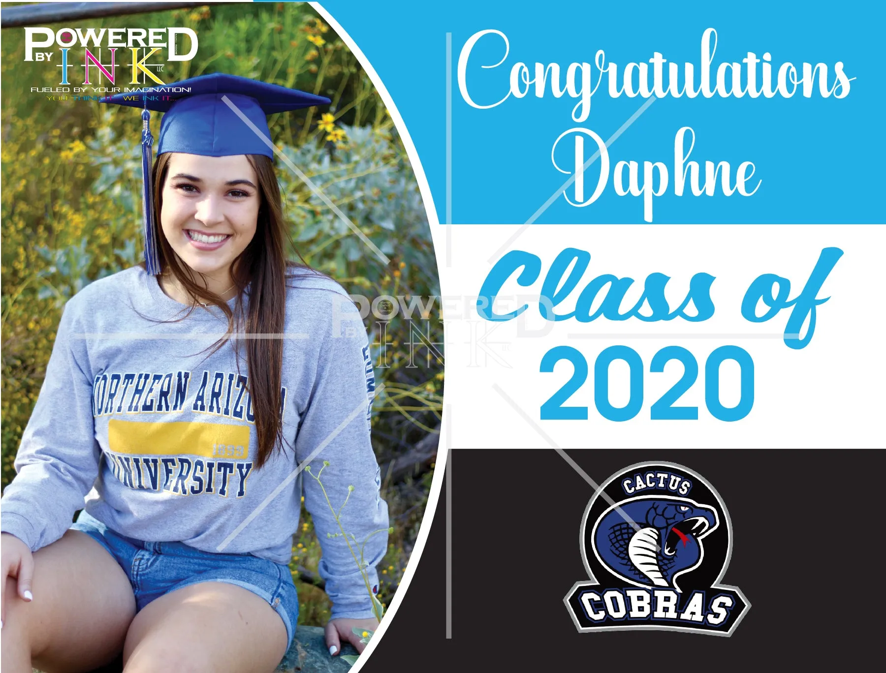Graduate Yard Signs - With a Personalized Photo