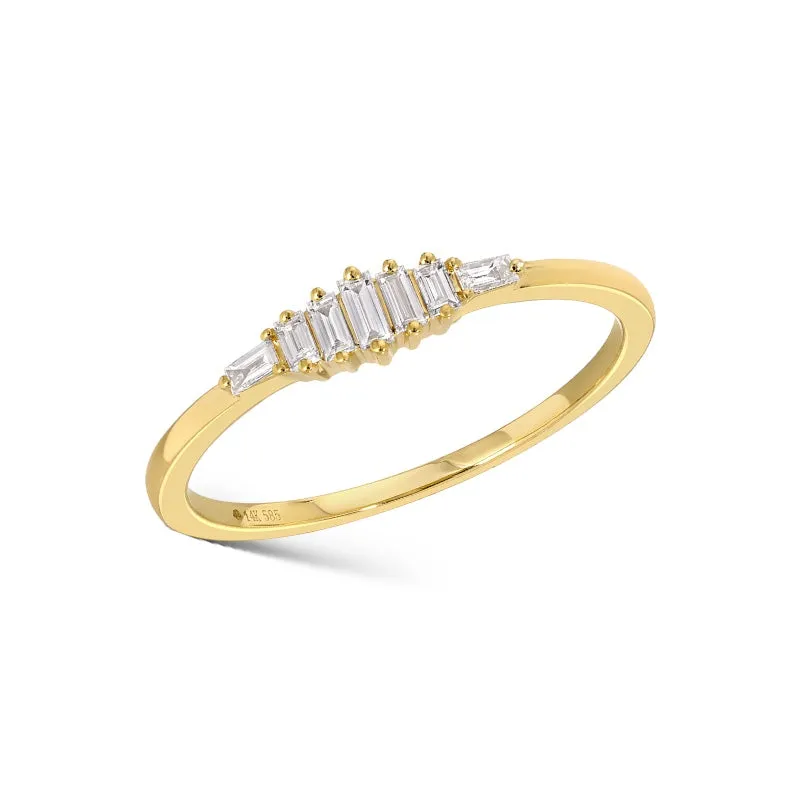 Graduating Baguettes Diamond Ring