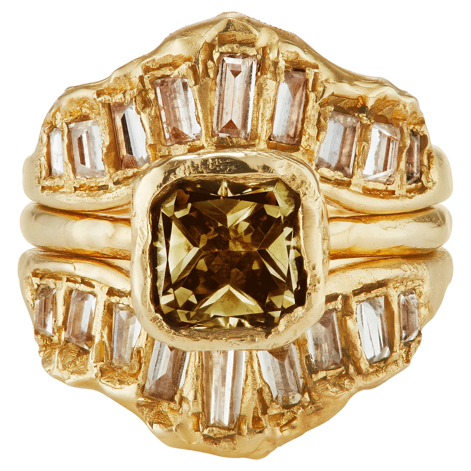 Green Diamond Ring