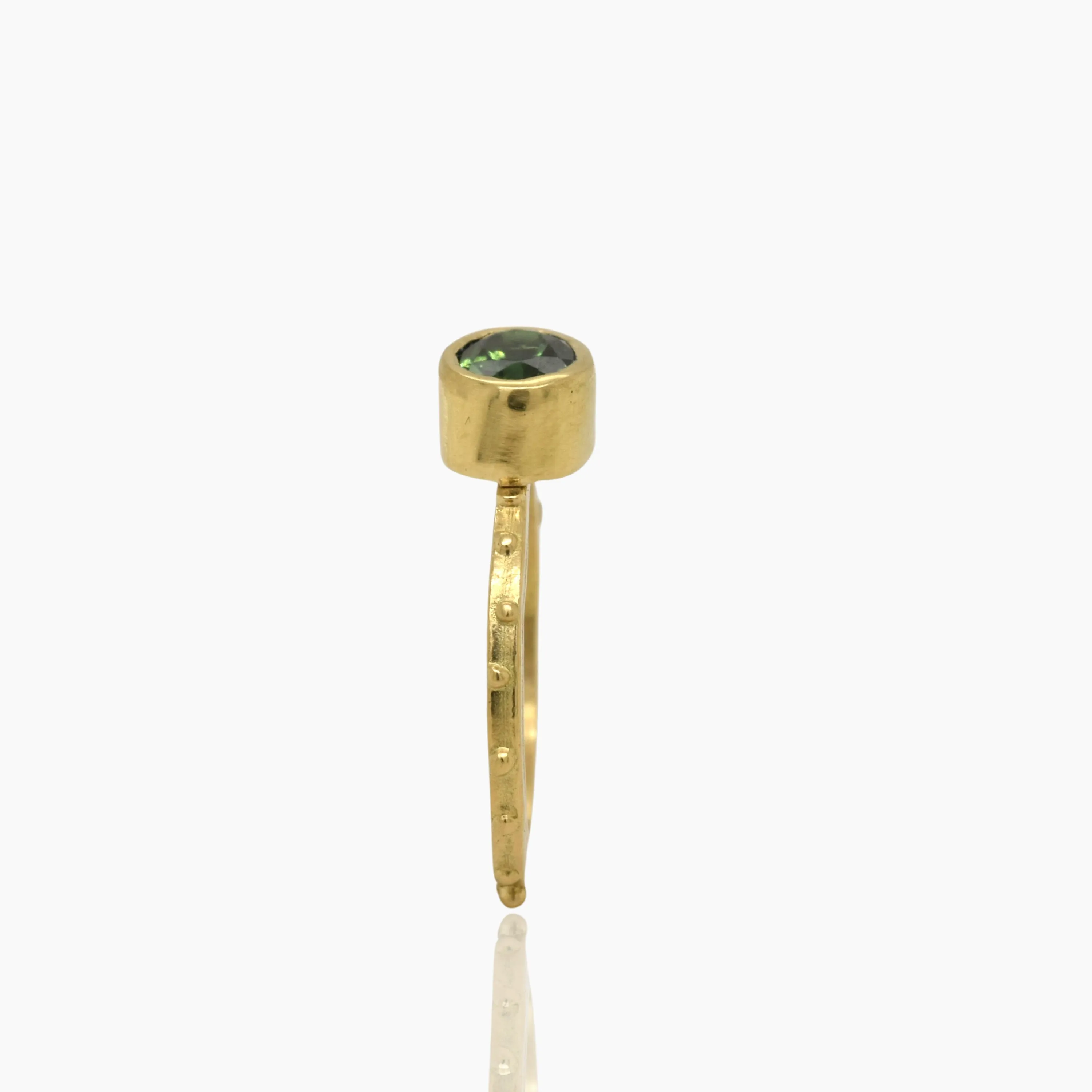 Green Tourmaline 18K Gold Ring