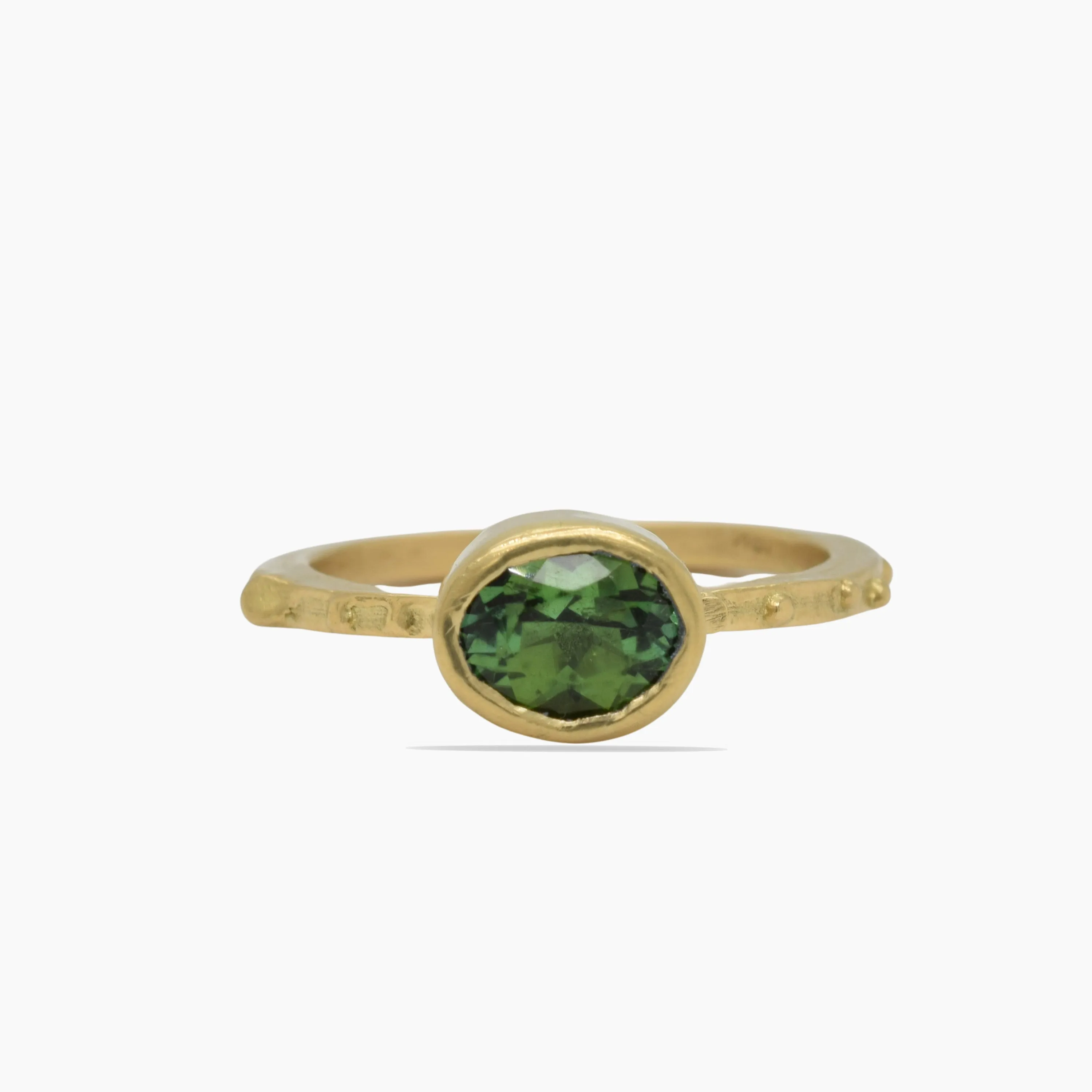 Green Tourmaline 18K Gold Ring