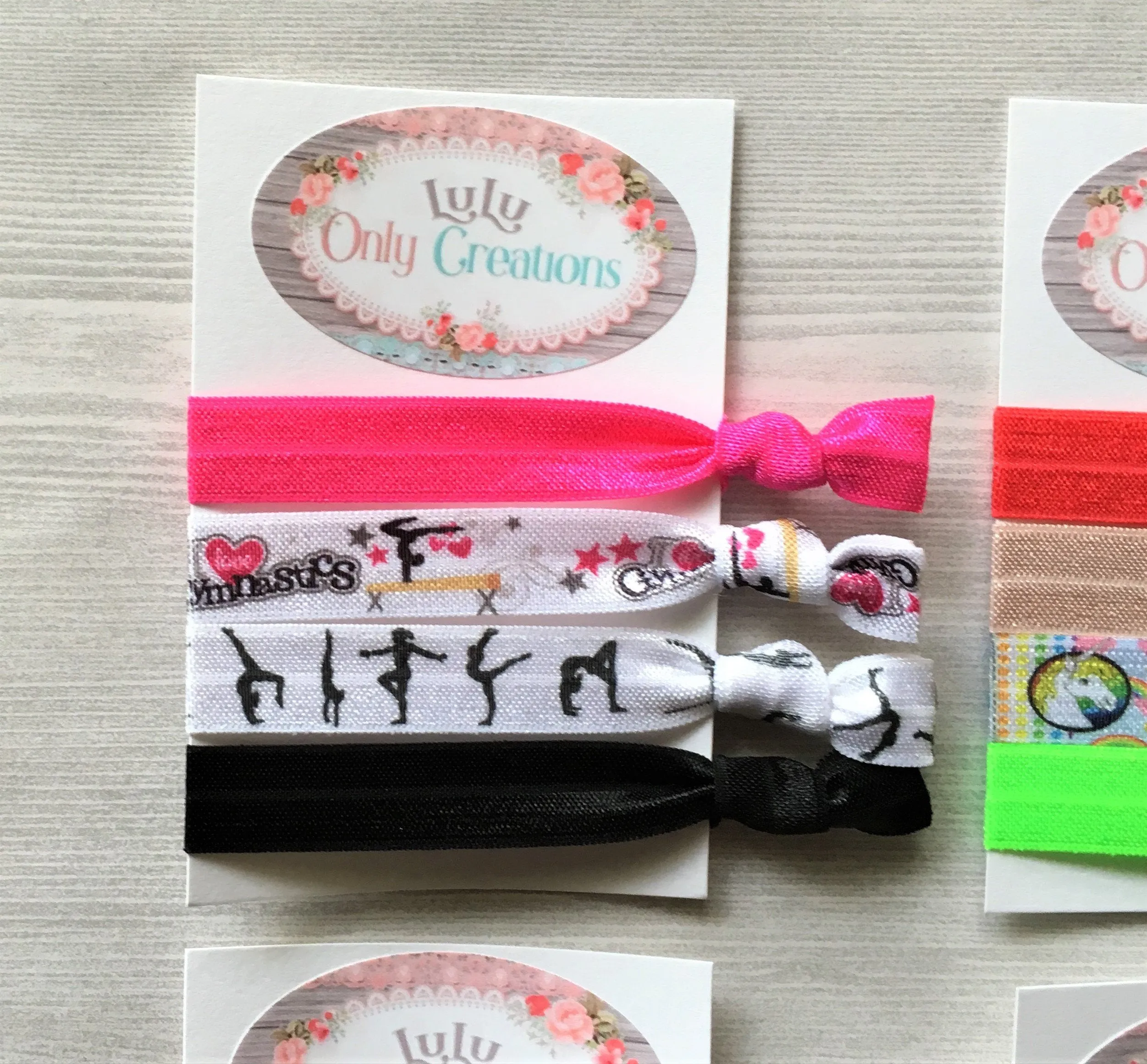 Gymnastics and Unicorn Hair Ties