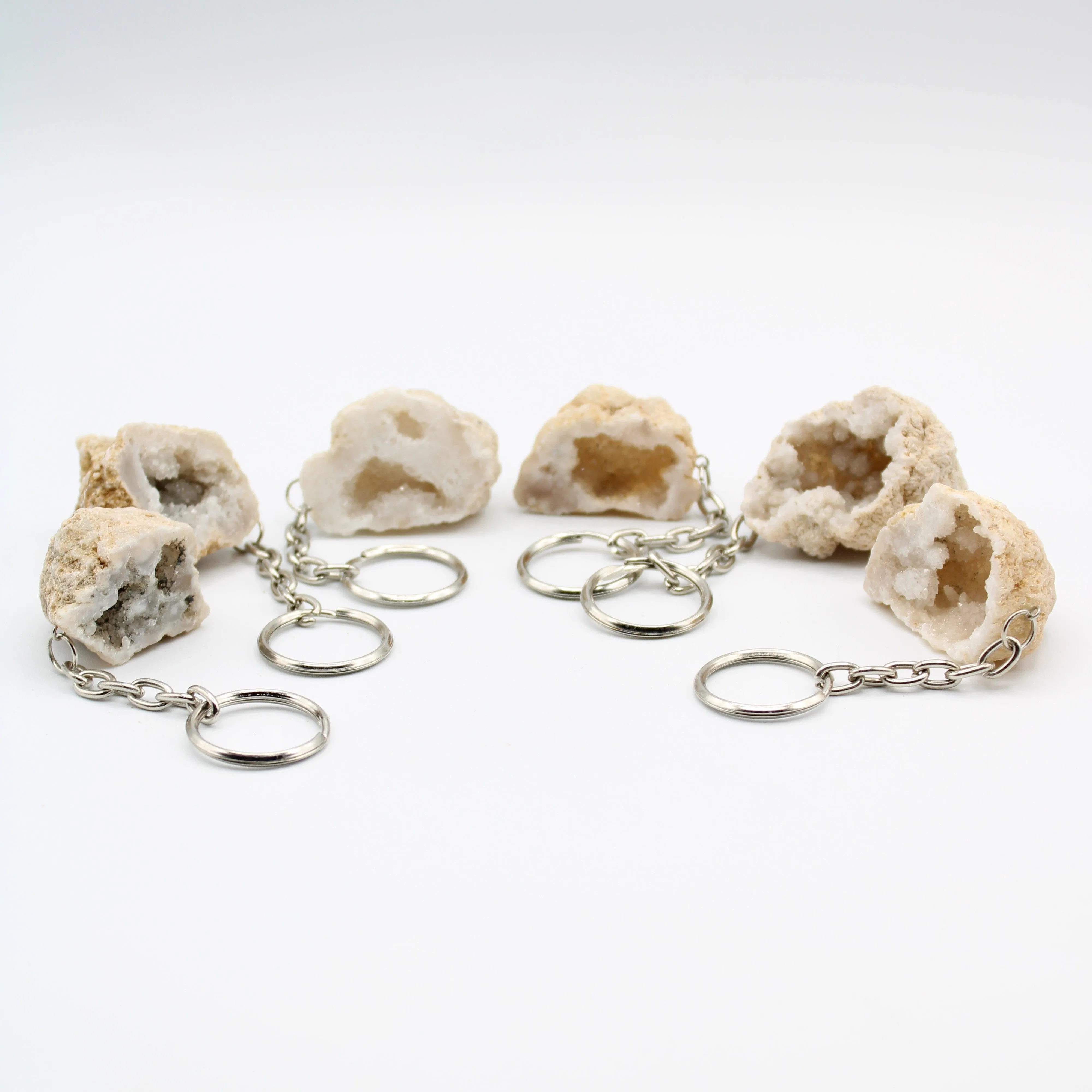 Half Occo Geode Keychains