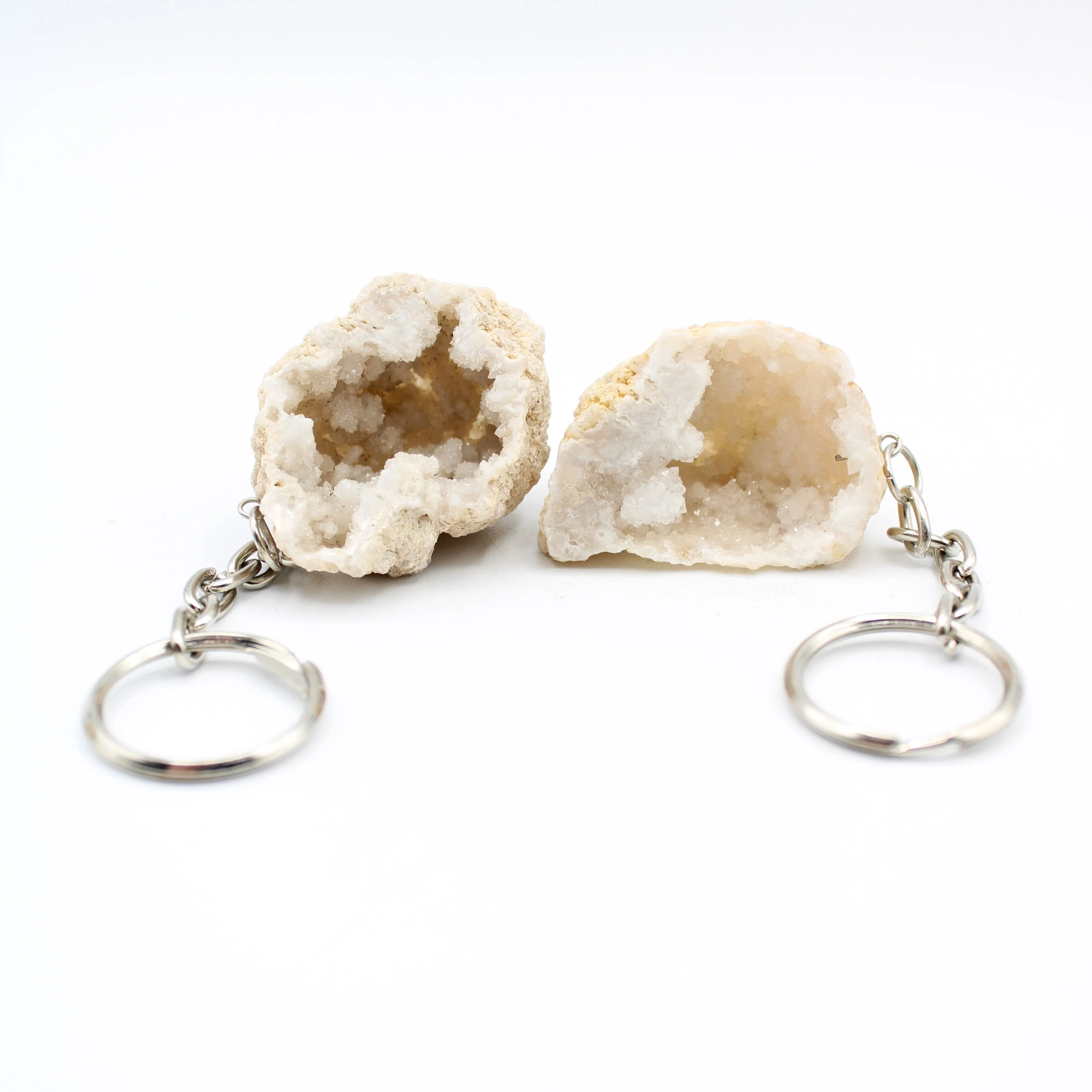 Half Occo Geode Keychains