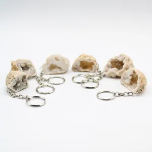Half Occo Geode Keychains