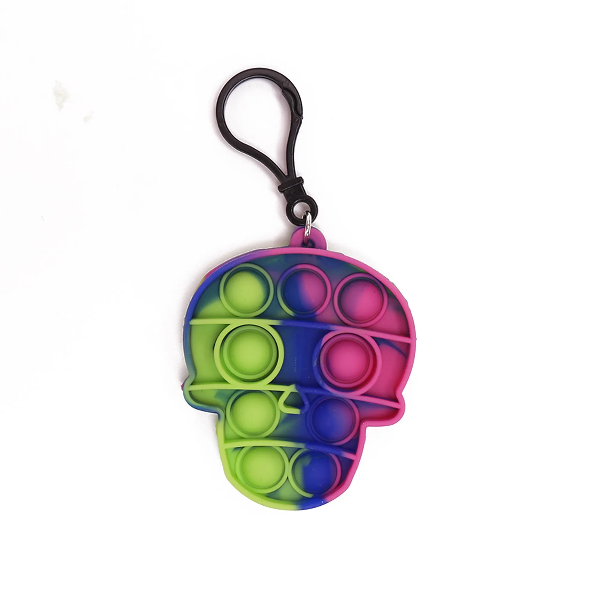 Halloween Popper Fidget Key Chains, Multicolor Skull and Pumpkin  Popper Fidget Toys, 20 Ct.