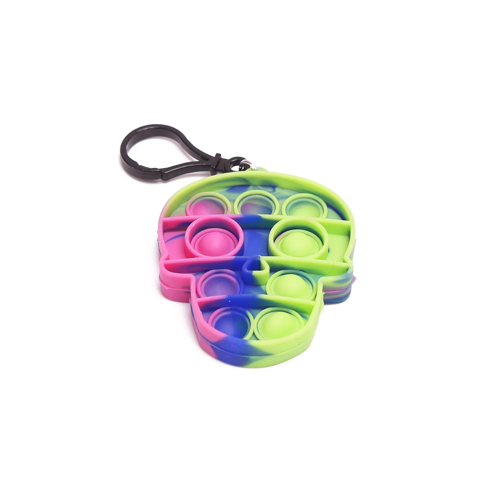 Halloween Popper Fidget Key Chains, Multicolor Skull and Pumpkin  Popper Fidget Toys, 20 Ct.