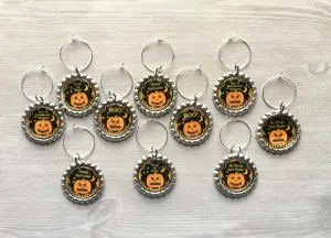 Halloween Wine Charms, Set of 10