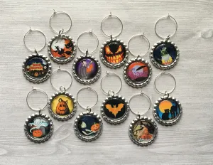 Halloween Wine Charms, Set of 12