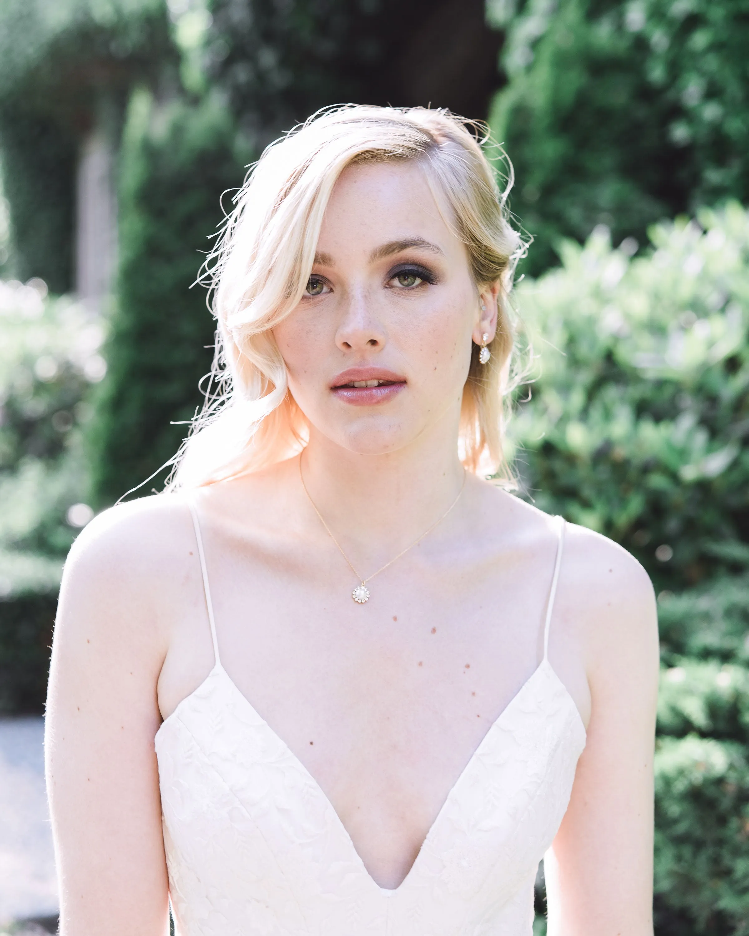 Halo Pearl Drop Earrings