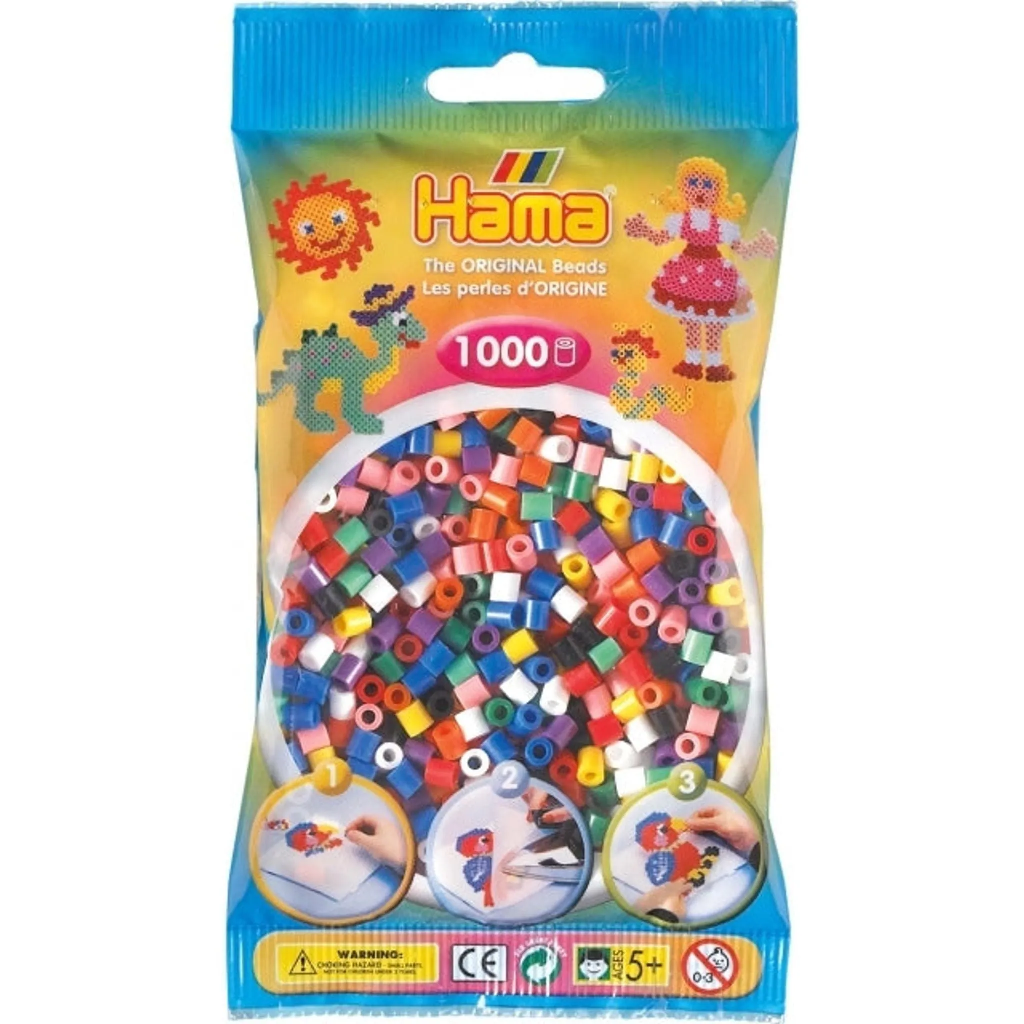 Hama Beads - 1000 Bead Pack (14 variants)